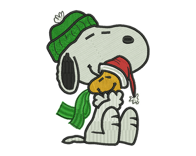 Snoopy & Woody Embroidery Design