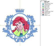 Ariel Embroidery Design #1