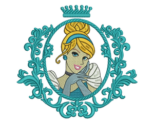 Cinderella Embroidery Design