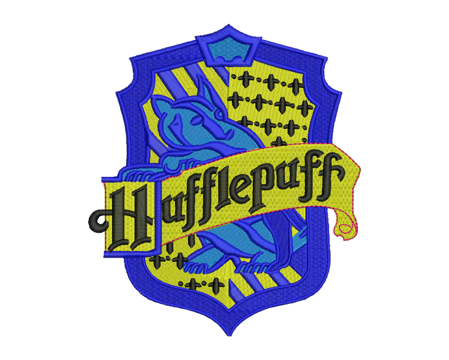 Hufflepuff Badge Embroidery Design