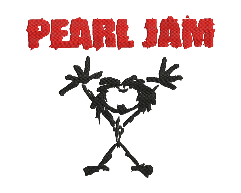 Pearl Jam Embroidery Design