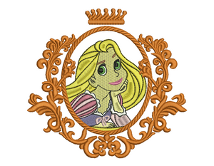 Rapunzel Embroidery Design