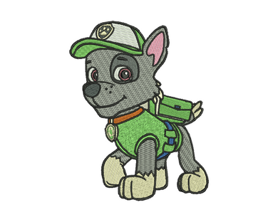 Rocky Embroidery Design