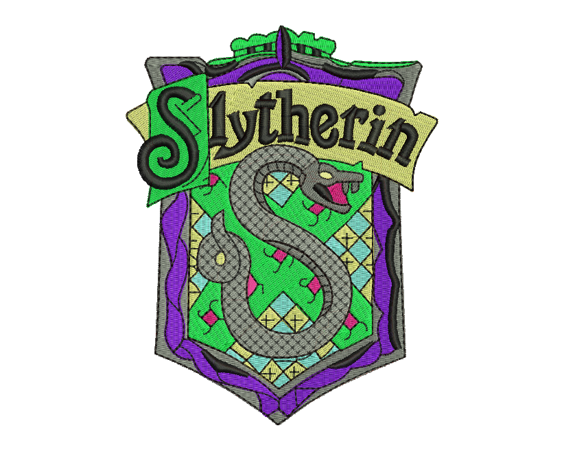 Slytherin Badge Embroidery Design