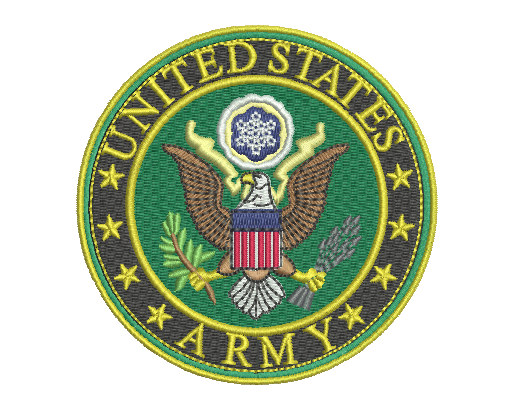 US Army Badge Embroidery Design