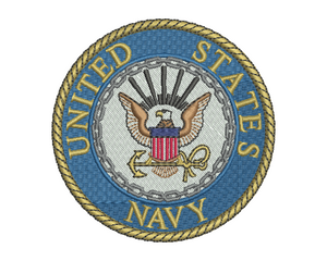 US Navy Badge Embroidery Design