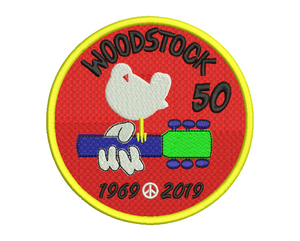 Woodstock 50th Anniversary Embroidery Design