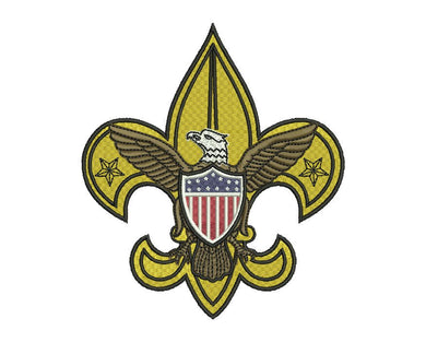 Scout Emblem Embroidery Design