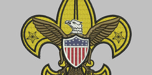 Scout Emblem Embroidery Design