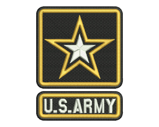 U. S. Army Emblem Embroidery Design