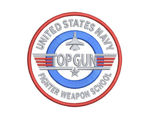 Top Gun Embroidery Design #2